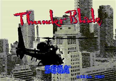 Thunder Blade - Screenshot - Game Title Image