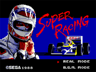 Super Racing - Screenshot - Game Title Image