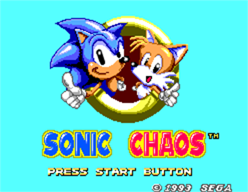 Sonic the Hedgehog Chaos - Screenshot - Game Title Image