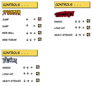 Maximum Carnage Returns - Arcade - Controls Information Image