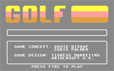 Golf Construction Set - Screenshot - Game Title Image