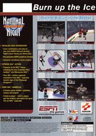 ESPN National Hockey Night - Box - Back Image