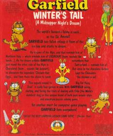 Garfield: Winter's Tail - Box - Back Image