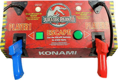 Jurassic Park III - Arcade - Control Panel Image