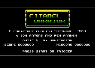 Citadel Warrior - Screenshot - Game Title Image