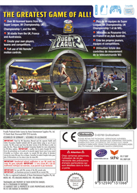 Rugby League 3 - Box - Back Image