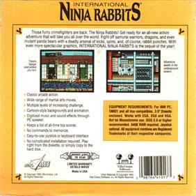 International Ninja Rabbits - Box - Back Image