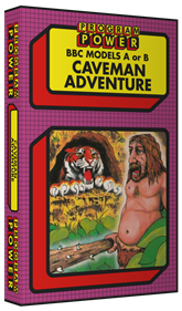 Caveman Adventure - Box - 3D Image