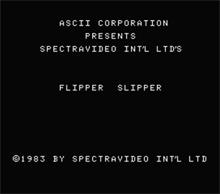 Flipper Slipper - Screenshot - Game Title Image