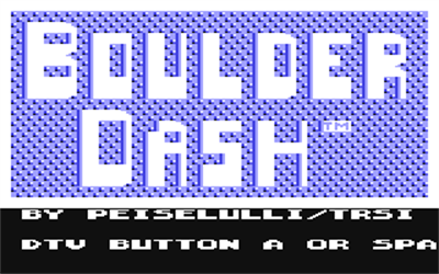 Boulder Dash DTV - Screenshot - Game Title Image