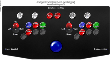 Judge Dredd (Prototype) - Arcade - Controls Information Image