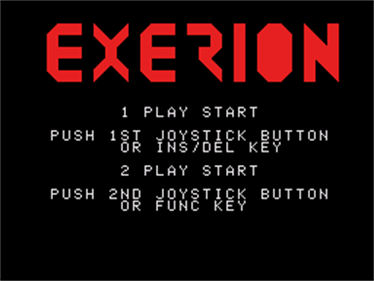 Exerion - Screenshot - Game Title Image