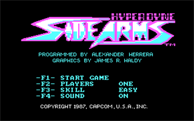 Side Arms Hyper Dyne - Screenshot - Game Title Image