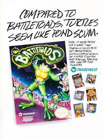 Battletoads - Advertisement Flyer - Front Image