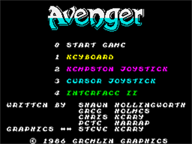 The Way of the Tiger: Avenger - Screenshot - Game Select Image