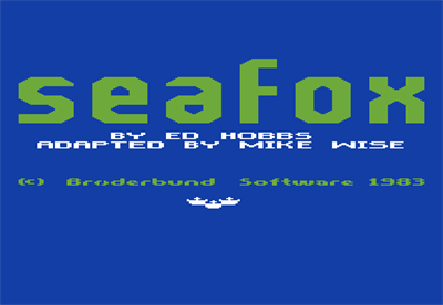 Seafox - Screenshot - Game Title Image