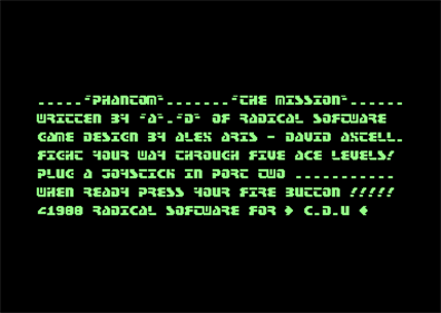 Phantom: The Mission - Screenshot - Game Title Image