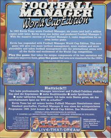 Football Manager: World Cup Edition 1990 - Box - Back Image