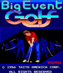 Big Event Golf - Screenshot - Game Title Image