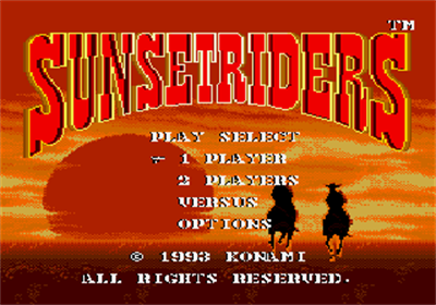 SunsetRiders - Screenshot - Game Title Image