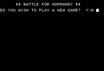 Battle for Normandy - Screenshot - Game Select Image