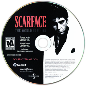 Scarface: The World Is Yours - Disc Image
