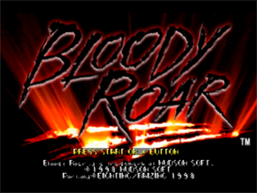 Bloody Roar - Screenshot - Game Title Image