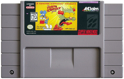 The Itchy & Scratchy Game - Fanart - Cart - Front Image