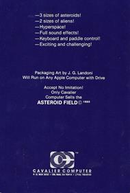 The Asteroid Field - Box - Back Image