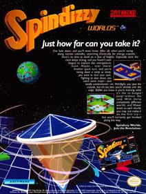 Spindizzy Worlds - Advertisement Flyer - Front Image