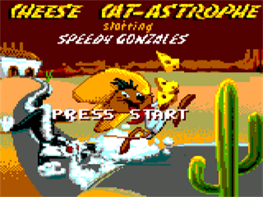 Cheese Cat-Astrophe Starring Speedy Gonzales - Screenshot - Game Title Image