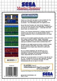 Wimbledon - Box - Back Image