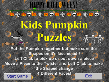 Kid's Pumpkin Puzzles - Screenshot - Game Title Image