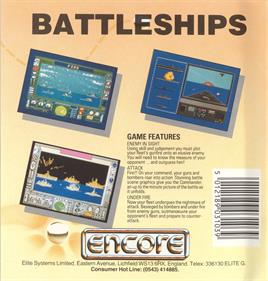 Battleship (Elite Systems/Epyx) - Box - Back Image