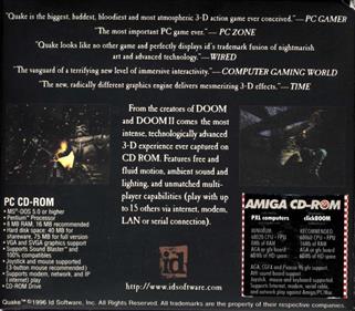 Quake - Box - Back Image