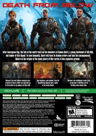 Gears of War: Judgment - Box - Back Image