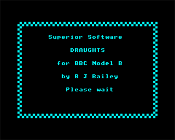 Draughts (Superior Software) - Screenshot - Game Title Image