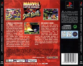 Marvel Super Heroes vs. Street Fighter - Box - Back Image