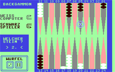 Backgammon 64 - Screenshot - Gameplay Image