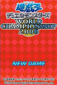 Yu-Gi-Oh! World Championship 2008 - Screenshot - Game Title Image
