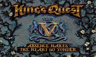 King's Quest V: Absence Makes the Heart Go Yonder! - Screenshot - Game Title Image