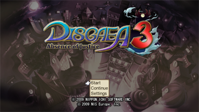 Disgaea 3: Absence of Justice - Screenshot - Game Title Image