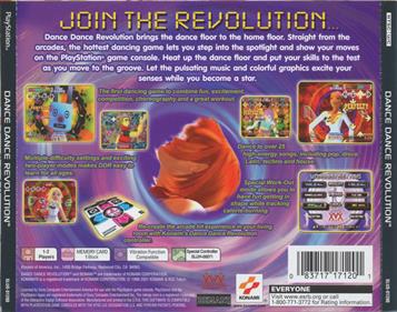 Dance Dance Revolution USA - Box - Back Image