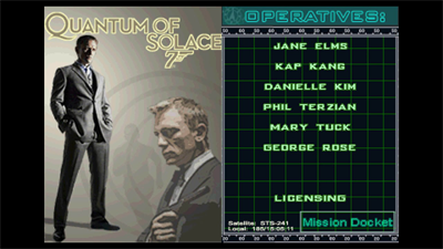 007: Quantum of Solace - Screenshot - Game Title Image