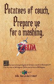 The Legend of Zelda: Ocarina of Time - Advertisement Flyer - Front Image