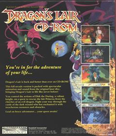 Dragon's Lair CD-ROM - Box - Back Image