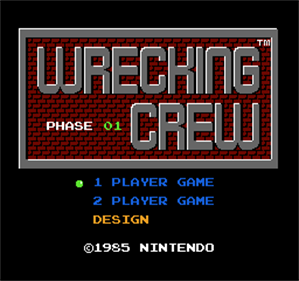 Wrecking Crew - Screenshot - Game Title Image