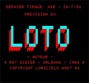 Lotoriciels - Screenshot - Game Title Image