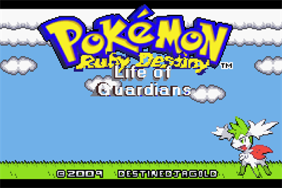 Pokémon Ruby Destiny Life of Guardians - Screenshot - Game Title Image
