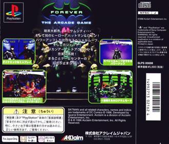 Batman Forever: The Arcade Game - Box - Back Image